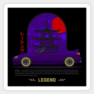 Street Tuners Purple Del Sol JDM Sticker